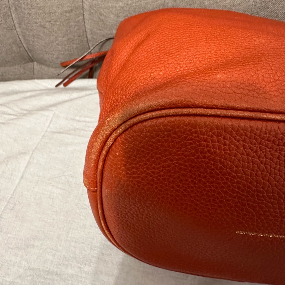 Coach Archive Ltd Ed Natural Pebbled Chili Leather LG Duffle Shoulder Bag RARE! - Picture 4 of 10